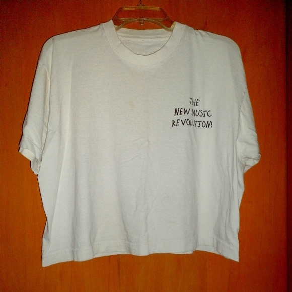 Vintage 99.7 The Blitz Rock Radio Station Crop Top Size XL - Picture 1 of 2